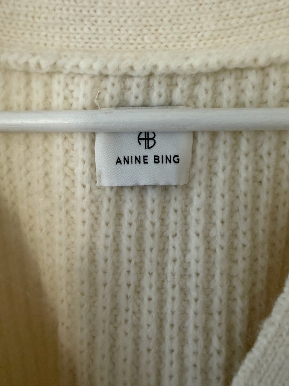 Anine Bing Maxwell Cardigan Size Large Wool Oversized - Picture 4 of 5